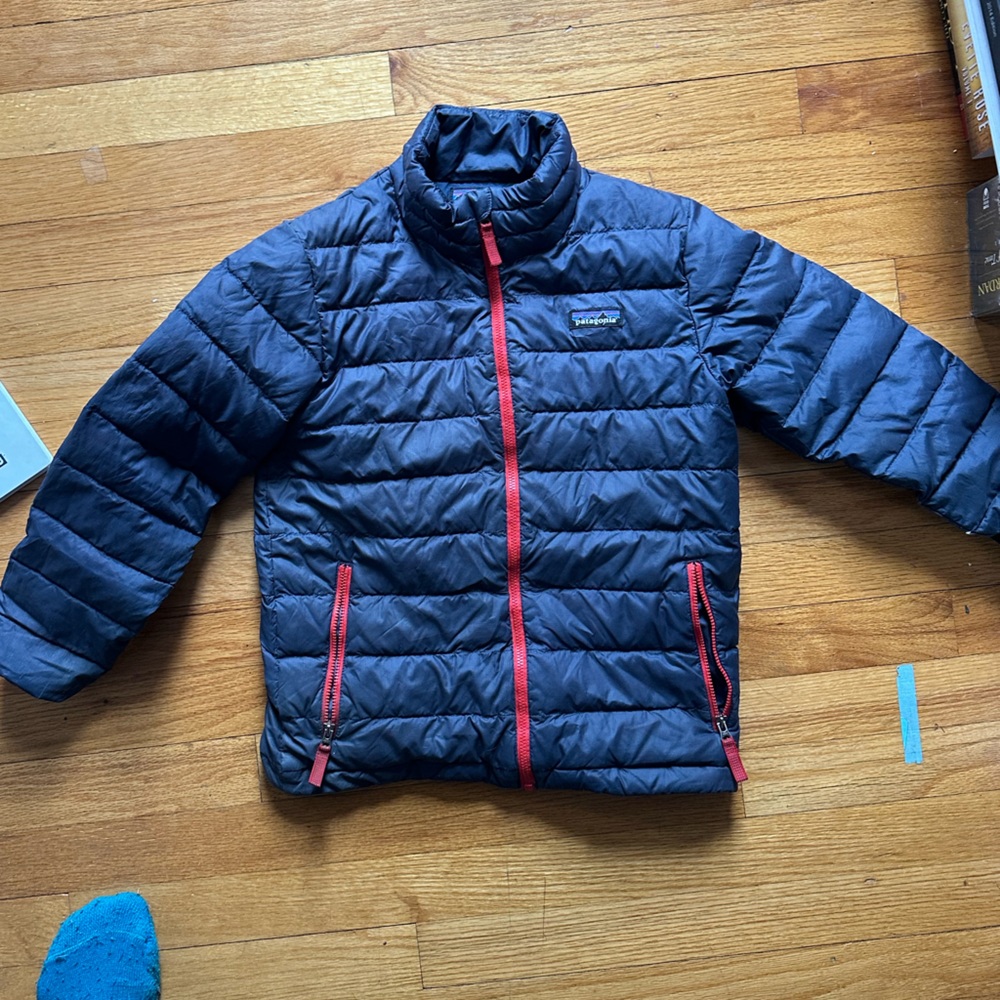 Patagonia Kids Down Sweater jacket Navy Blue